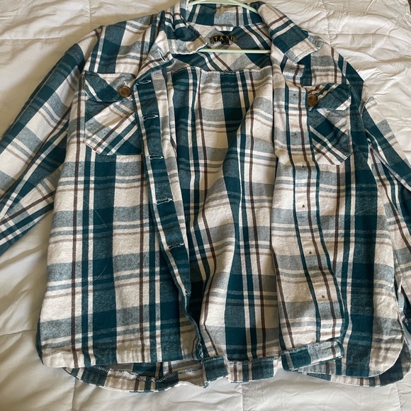 Oversized plaid shacket - Picture 1 of 2